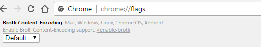 disable brotli support in chrome