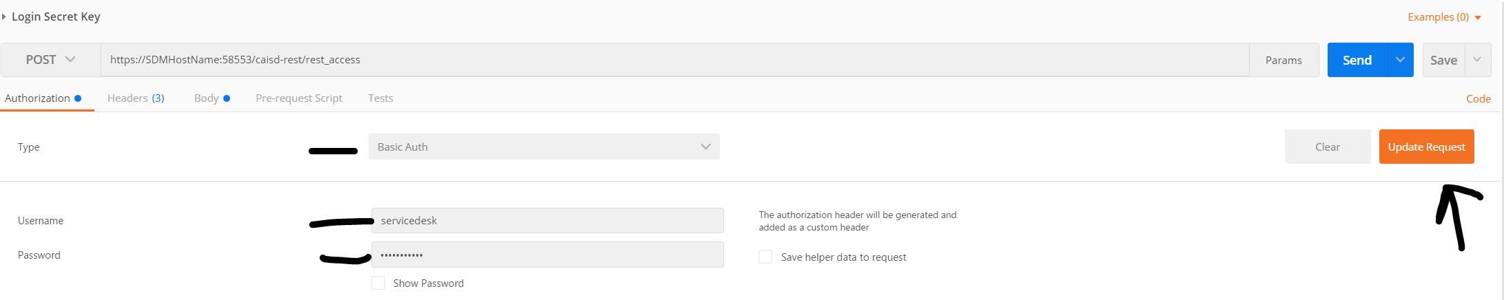 How to use Secret Key Authentication with REST API?
