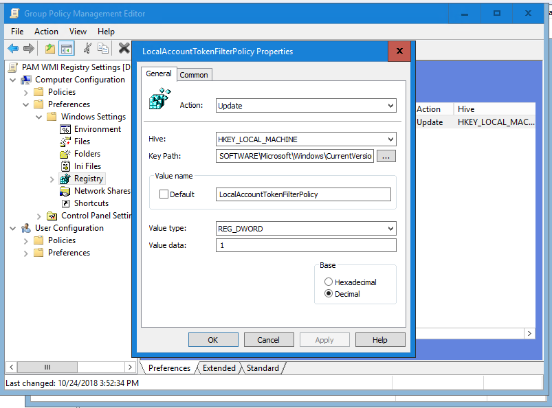 Windows Remote Uac Setting In A Group Policy Workaround