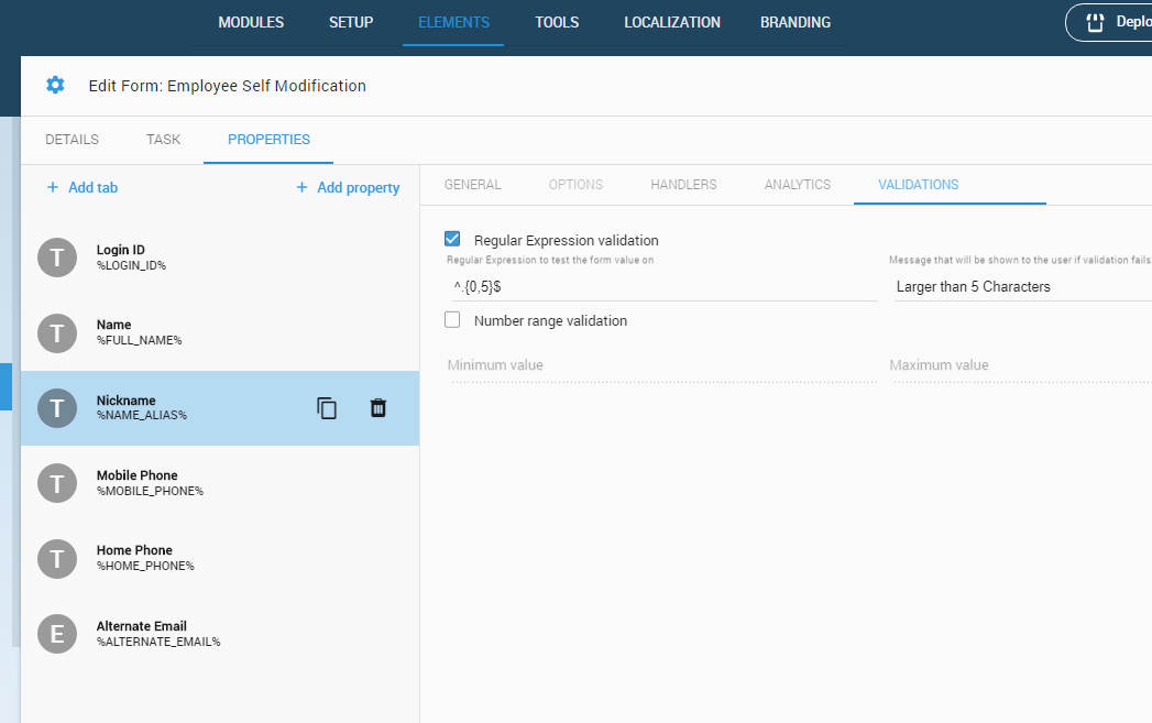 identity-portal-regex-to-limit-input-field